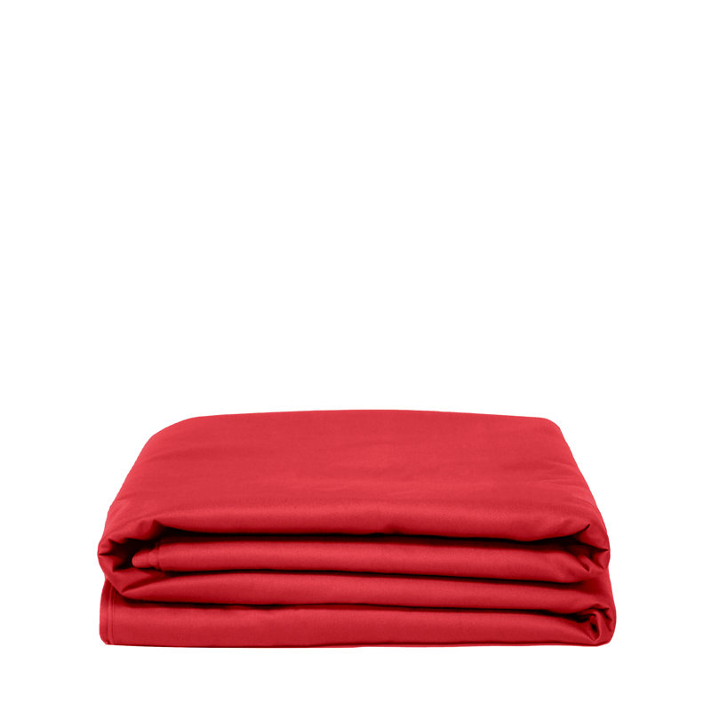 Housse de couette 100% coton percale, Housse de couette pour grand lit, Rouge