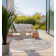 Round Dynamic Geometric Indoor / Outdoor Area Rug