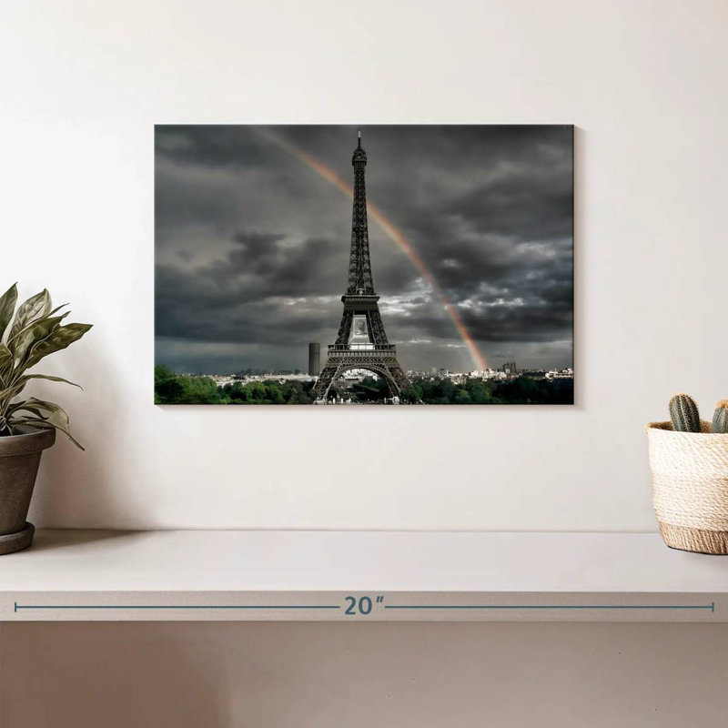 Kavia Rainbow Over Eiffel Tower, 8" H x 12" W