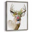 «Holiday Deer II», reproduction encadrée - bois massif-1311206303