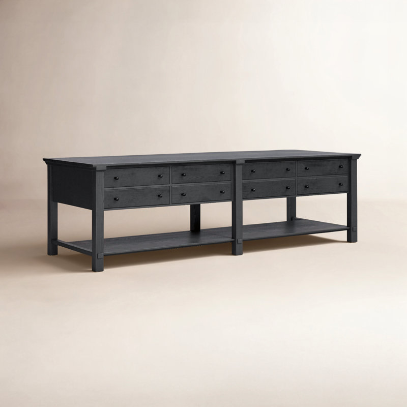 Gardendale Kitchen Island, Black