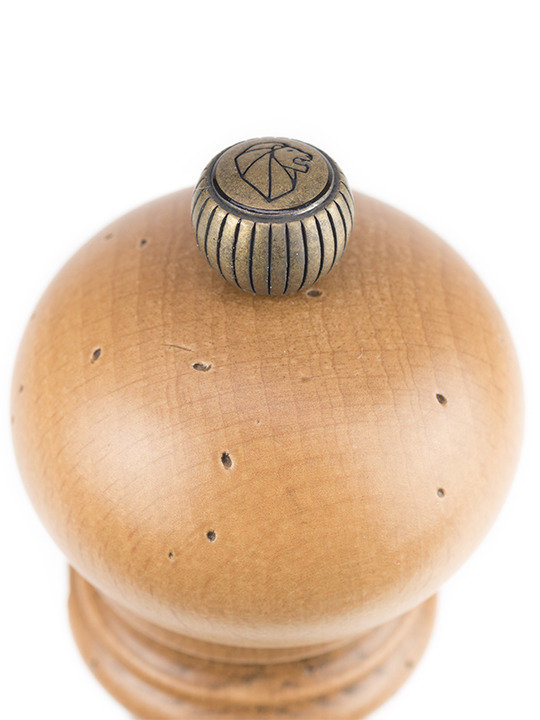 Paris Pepper Mill, 8.67" H x 2.25" W x 2.25" D, Natural/Antique Gold