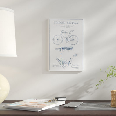 " M.B. Ryan Folding Bicycle Patent Sketch (Ink) " by Aged Pixel