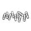 Patino Steel Wall 9 - Hook Wall Mounted Coat Rack