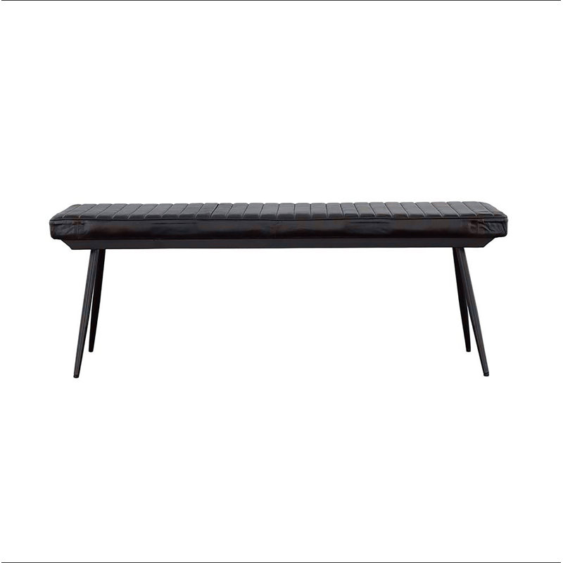 Banc espresso et banc capitonné noir