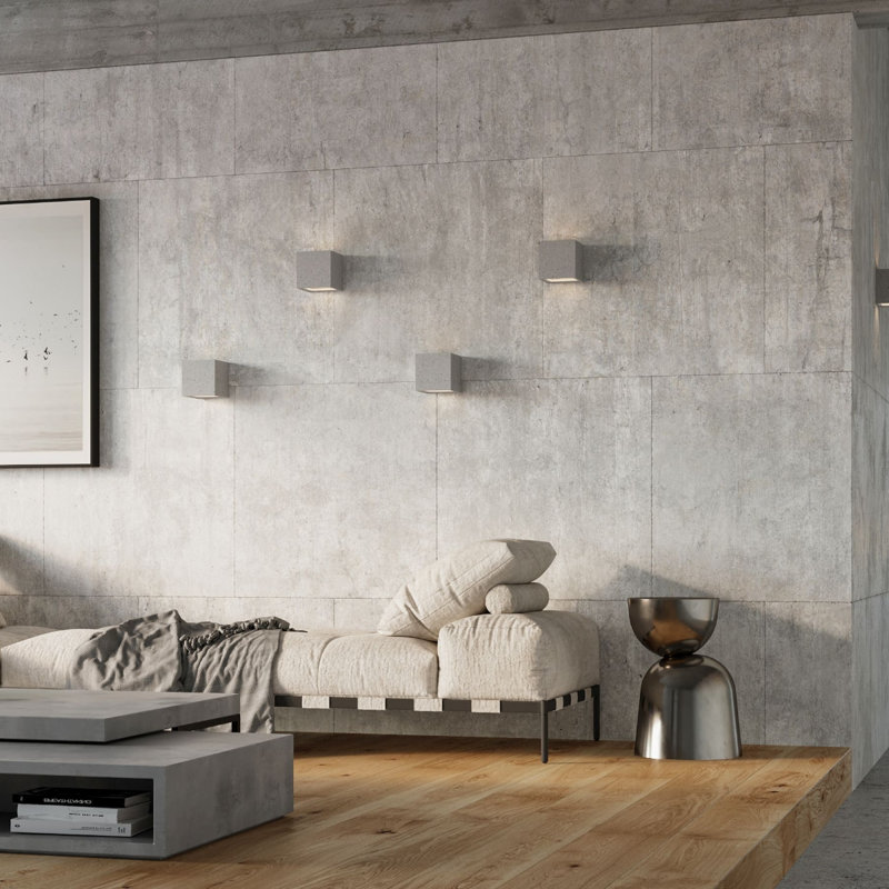 Leo Concrete Flush Mounted Sconce