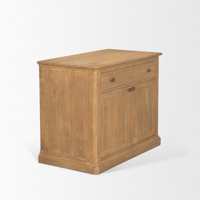 Tymeo Accent Cabinet with Sandblasted Wood, Soft-Close Shaker Doors & Cable Management