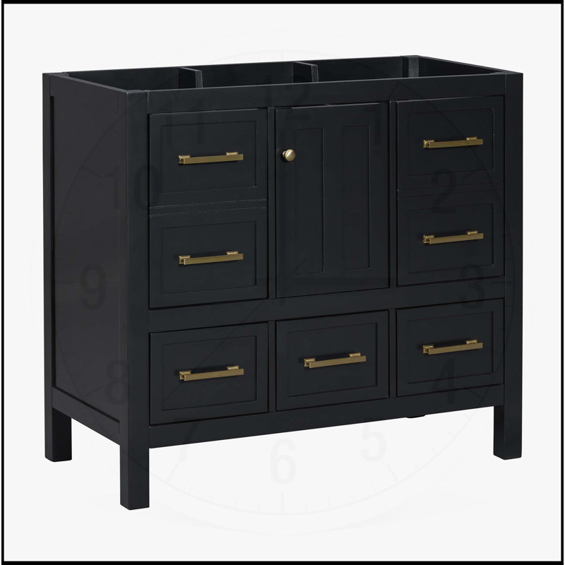 Meuble-lavabo 36 po sans lavabo, Noir