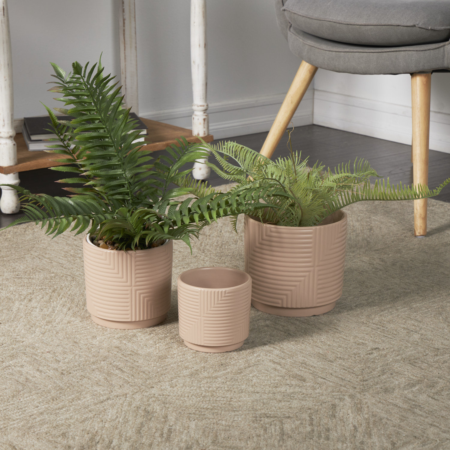 Tommen 7" Ceramic Pot Planter, Pink