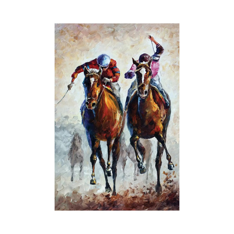 Contenders by Leonid Afremov - Painting on Canvas, 101.6 cm H x 66.04 cm W x 1.91 cm D, Wrapped Canvas