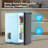 2.4 Cu.ft Steel Upright Freezer, Freestanding Mini Freezer with 7 Adjustable Temperature Control,Compact Freezer with Removable Shelves, Reversible Stainless Steel Door, Black-120274856