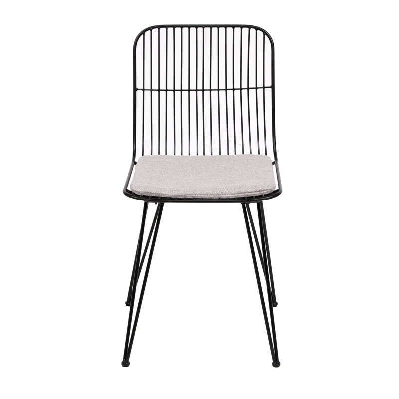 Ensemble de 2 chaises en métal Nina