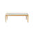 Transitional Coffee Table With Glass Top