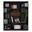 Ensemble de salon polyvalent 3 pièces avec bibliothèques élégantes pour un espace tendance et fonctionnel