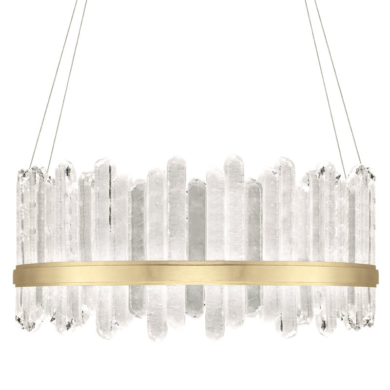 Lustre rond 41 po Lior, 3000, Or