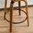 Modern Faux Leather Swivel 26'' Stools, Wood Counter Stools with Arms and Footrest-122503226-119858611