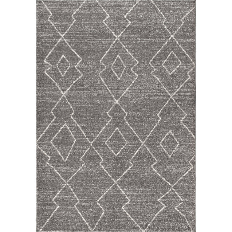 Bradsher Moroccan Beni Souk Gray/Cream Rug