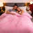  Luxury Pink Korean Mink Blanket Warm Plush Reversible King Size-1885312363