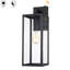 Ensemble de 2 lanternes murales 1 lumière avec finition noir mat-278424436-278424442