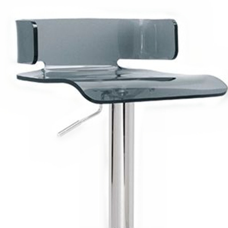 Tabouret de bar rotatif à hauteur réglable Kail, Gris