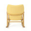 Chaise berçante élégante avec coussin