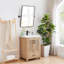 Miroir mural de salle de bain moderne pivotant 24 po x 32 po Kellner