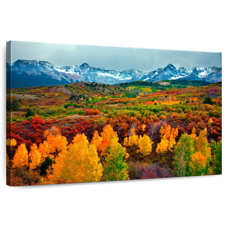 Paysage d'automne à Alvord, Colorado, H 20 po x l 30 po