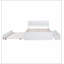 Cadre de lit double avec lit gigogne et 2 tiroirs pour blanc ultrabrillant-926313613