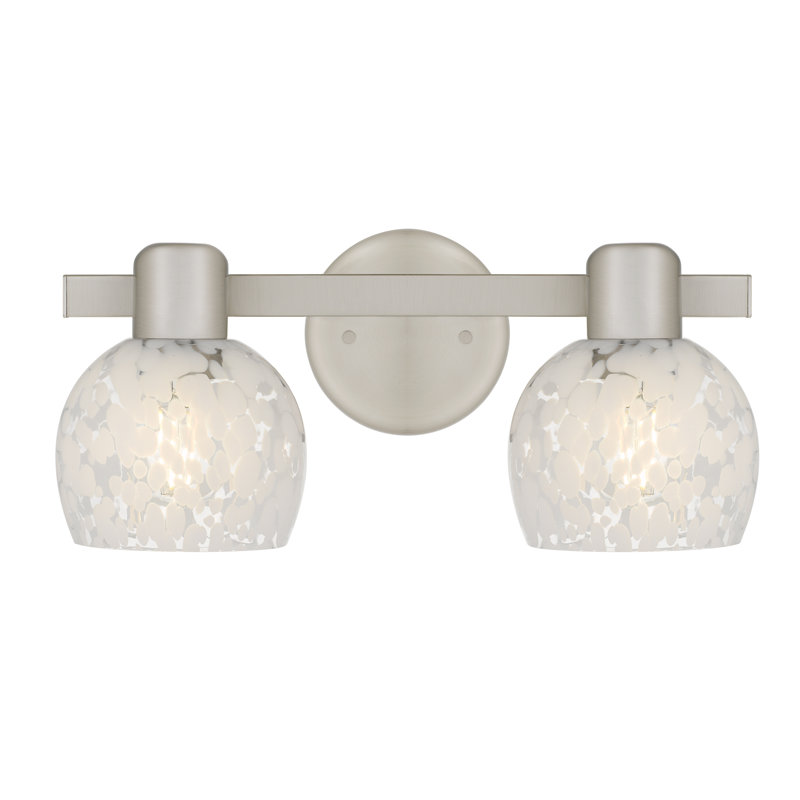 Layton 2-Light Brushed Nickel Vanity Light