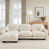 Beige+3 Seat+1Ottoman