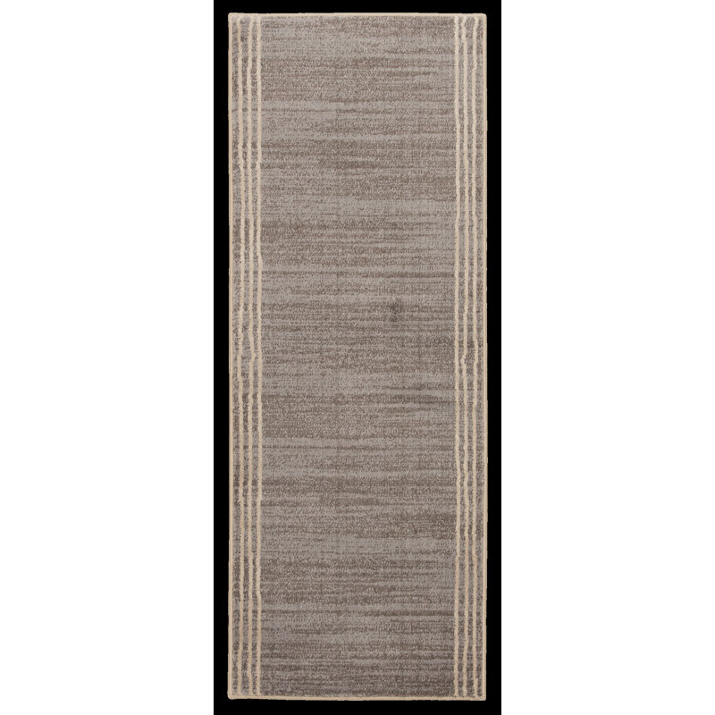 Dylan Storm Gray and Beige Indoor Area Rug and Runners, 5'X7'7"