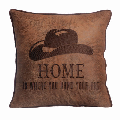 Carstens, Inc. Hang Your Hat Pillow 18" x 18"
