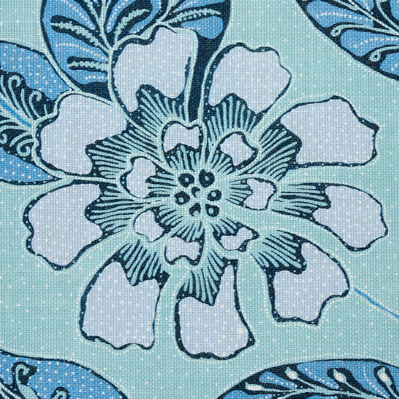 Kava Cay Indoor/Outdoor Fabric, Blues