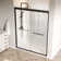 56 In. - 60 In. W X 76 In. H Semi-Frameless Double Sliding Shower Door