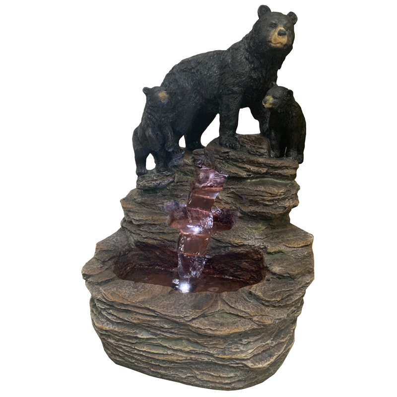 Fontaine avec ours et oursons