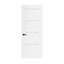 (Avec serrure et trou pour charnières) Porte standard à 4 panneaux en bois massif apprêté-116190883-116989618