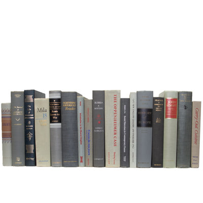 Decorative Books - Vintage Granite Books - Grey Books By The Foot
