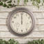 Combinaison de thermomètres pour l'intérieur et l'extérieur - Horloge murale 18 po-50560337