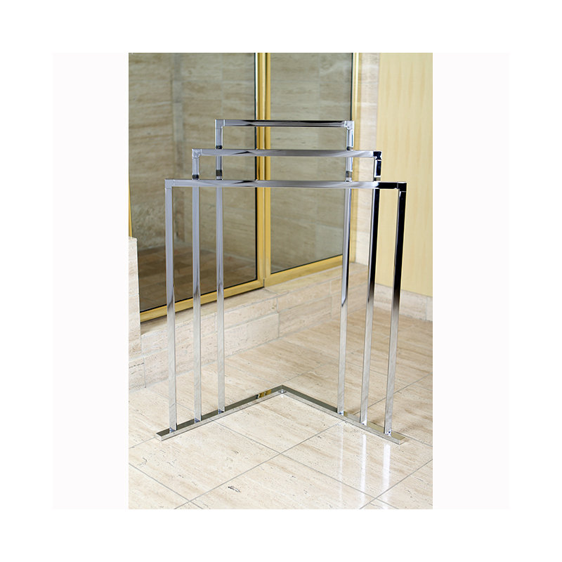 Kingston Brass Edenscape Freestanding 3-Tier Towel Rack, Polished Chrome