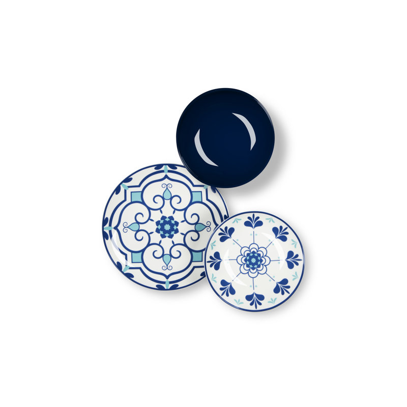 Vietri Piece Porcelain Dinnerware Set - Service for 6