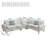 L Shaped Sectional Couch, Modular Corner Sofa 6 Seat Sectional Sofa For Living Room-1006014659-1006014718
