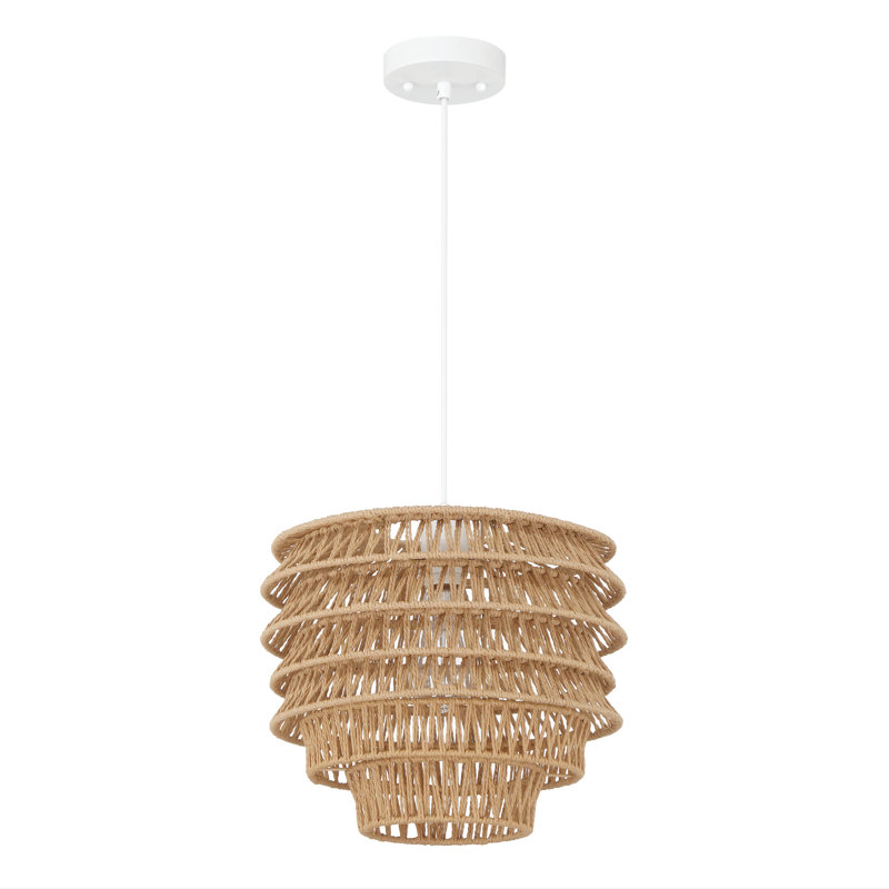 Luminaire suspendu naturel 1 lumière Crosstown