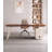 Italian Minimalist Solid Wood Desk with Cabinet-231622439