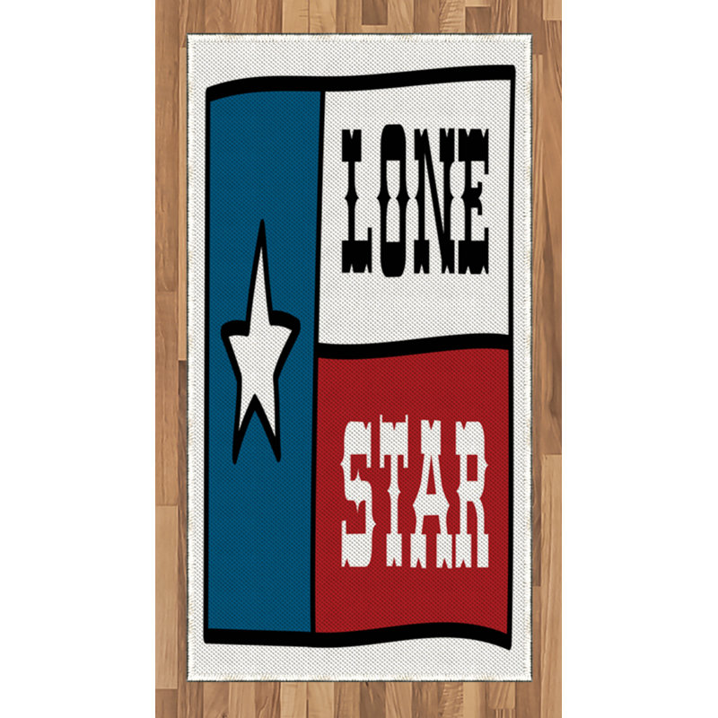 Texas Star High Density Long Fiber Poly Threads Decorative Area Rug Carpet, Rectangle 2'7" x 5'