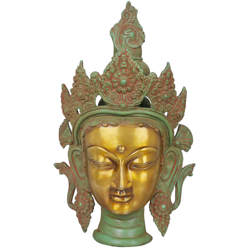 Masque de Tara, buste bouddhiste tibétain