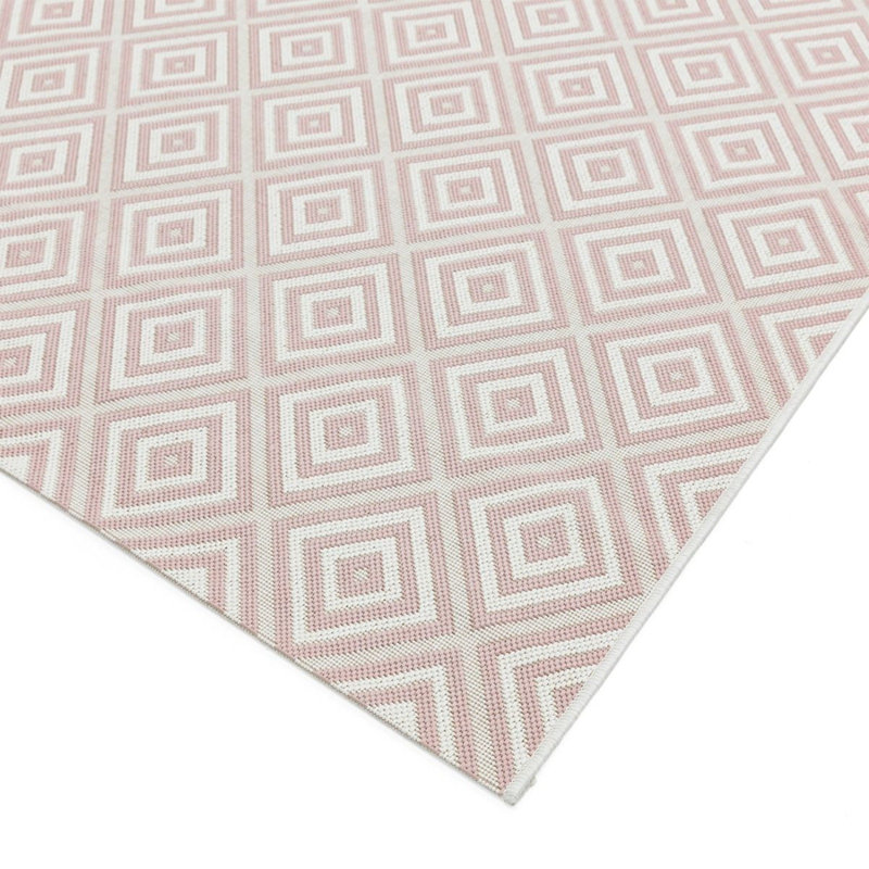 Argan Rectangle Geometric Flokati Indoor / Outdoor, Rectangle 120 x 170cm