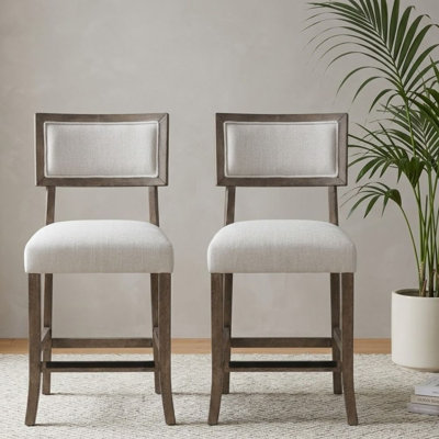Ensemble de 2 chaises à hauteur de comptoir rembourrées Grasten
