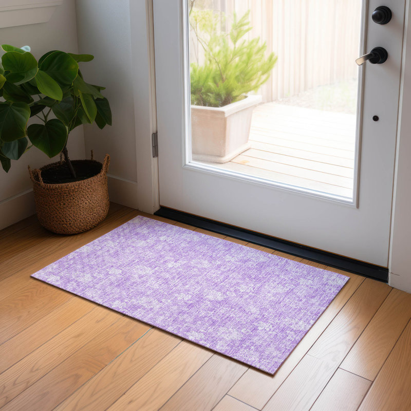 Tapis intérieur / extérieur Myqueal, Rectangle 1 pi 8 po x 2 pi 6 po