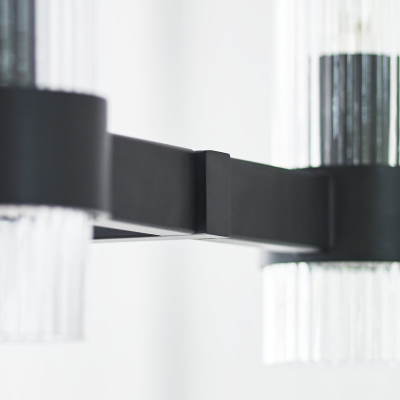 Geneva 10 - Light Chandelier, Aged Iron