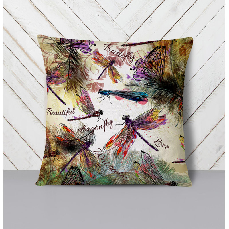 Throw Pillow With Insert, Multi Abstract 3, 20"H x 20"W